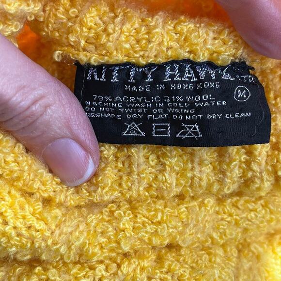Kitty Hawk Women's Vintage Yellow Turtleneck Sweater Size XXS-XS - Picture 6 of 6